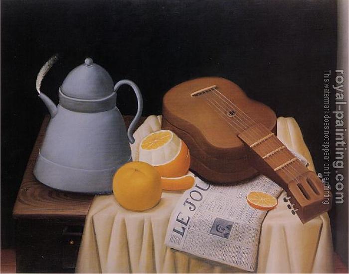 Fernando Botero : Still Life with Le Journal